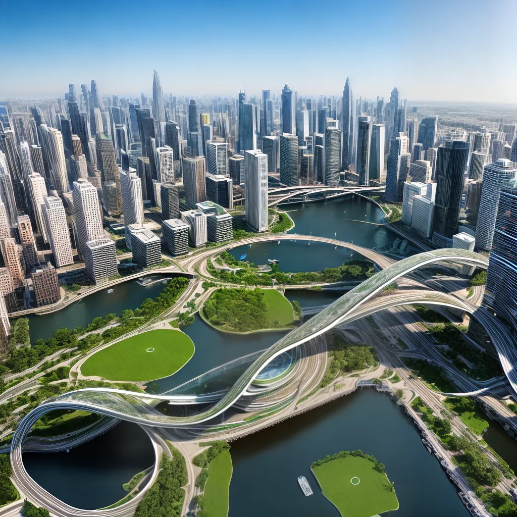 arquitetura futurista formas curvilineas