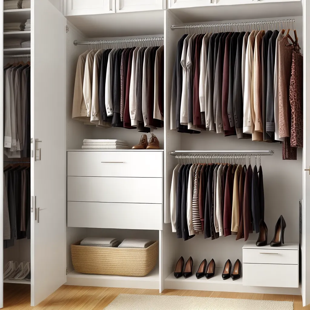 closet organizado roupas sapatos elegante closet organizado roupas sapatos elegante