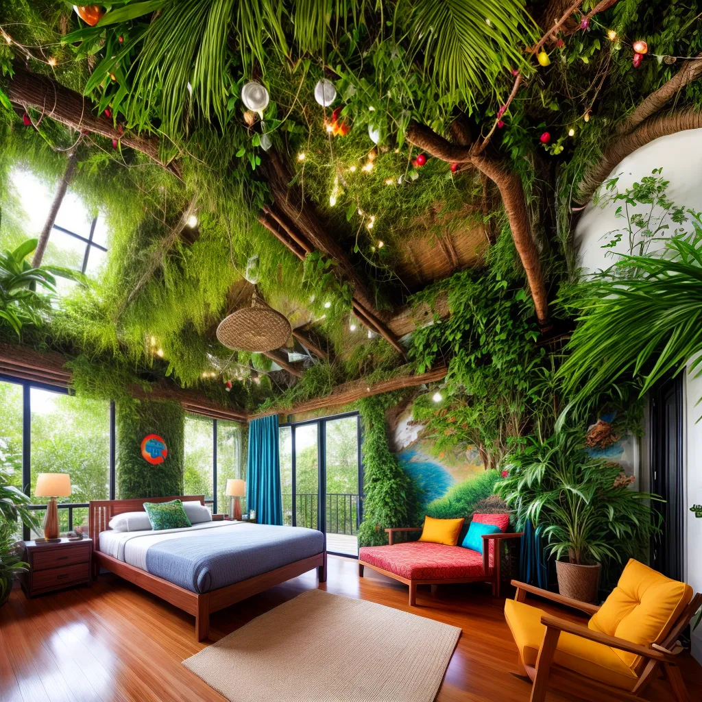 quarto jungle animais aventura