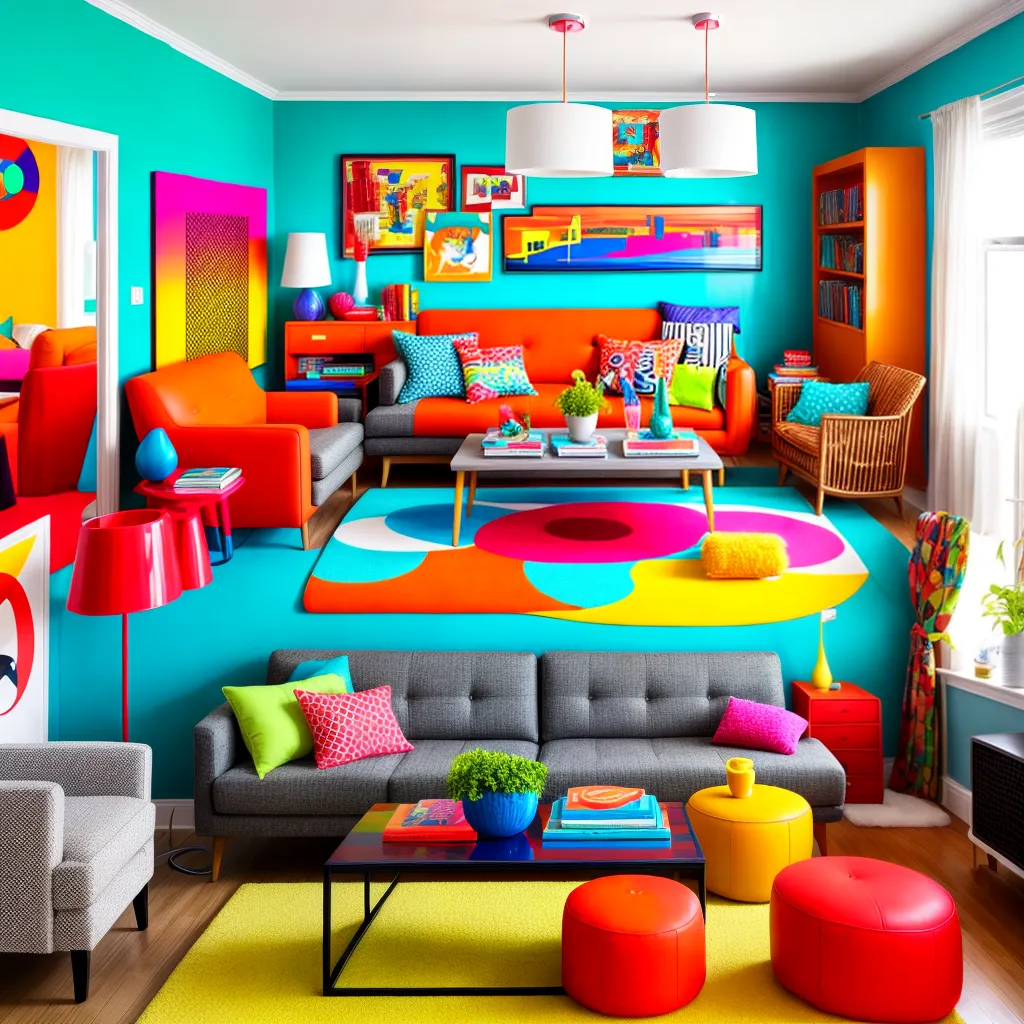 sala pop art colorida acessorios funky sala pop art colorida acessorios funky