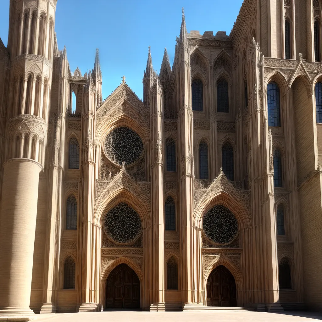 edificio romanesco imponente arquitetura historica