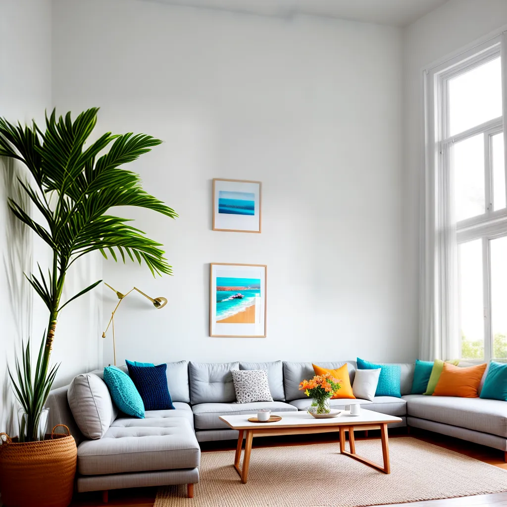 sala verao decoracao colorida
