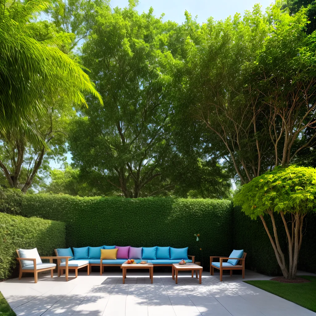 patio colorido lounge natureza verao
