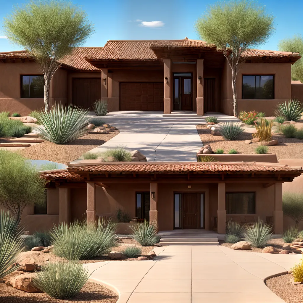 arquitetura pueblo revival deserto