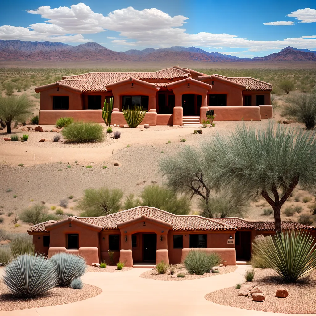 casa adobe arquitetura pueblo deserto