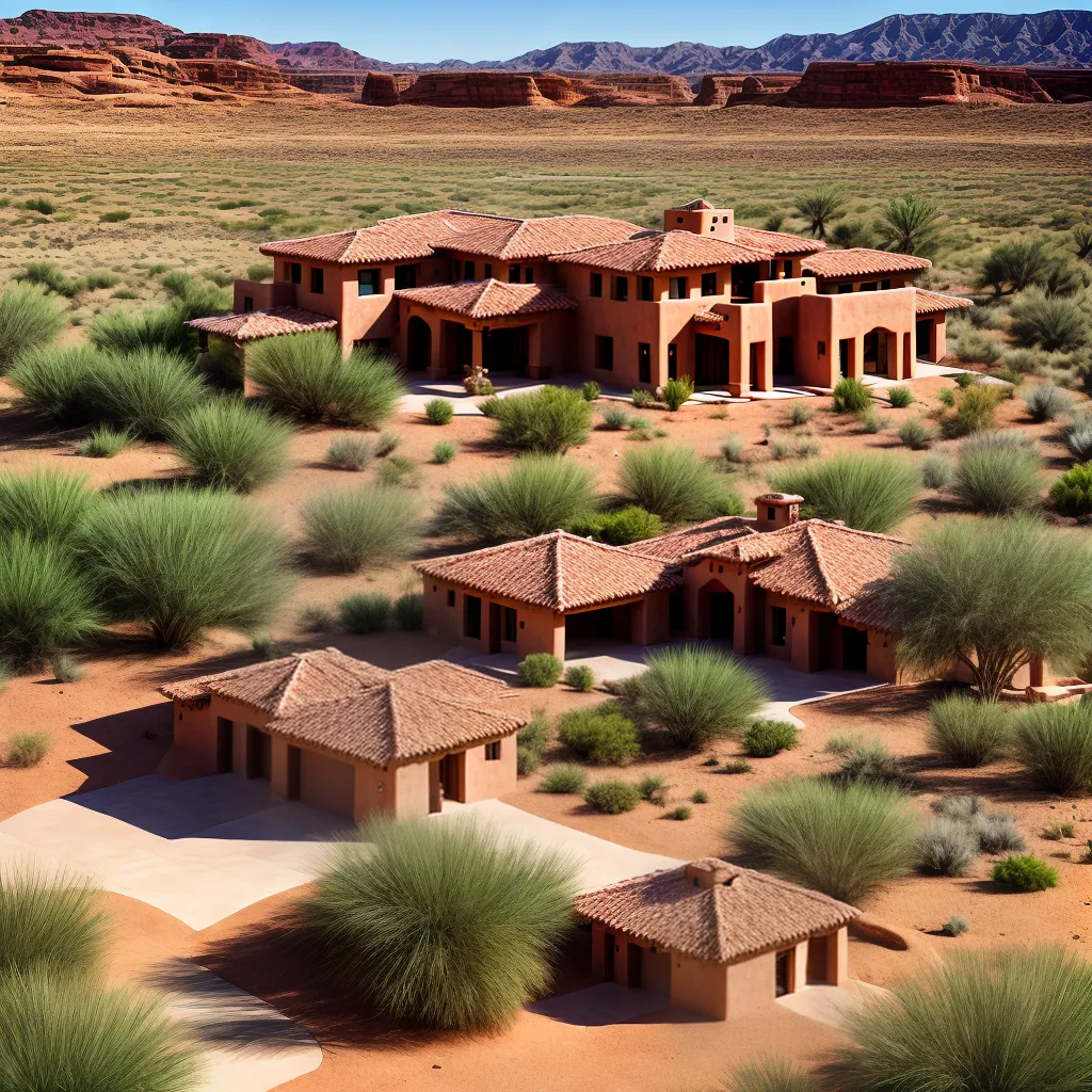 casa adobe deserto arquitetura pueblo