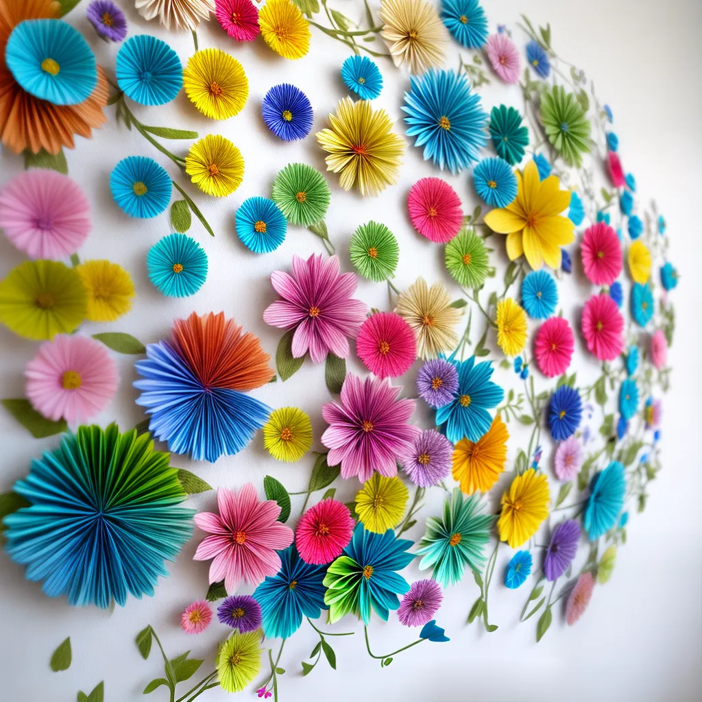 instalacao arte papel flores aves borboletas instalacao arte papel flores aves borboletas