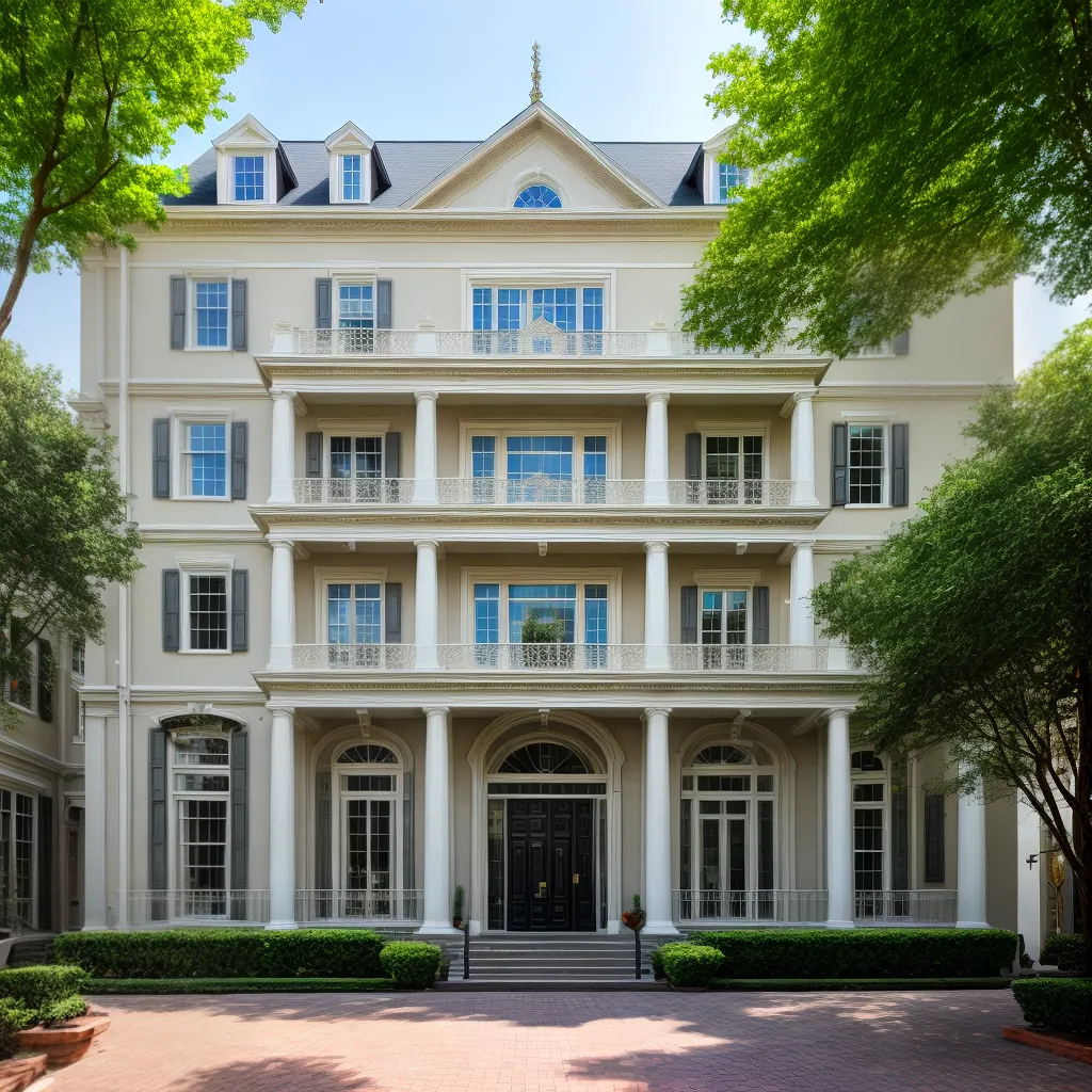 edificio georgiano fachada simetrica elegante edificio georgiano fachada simetrica elegante