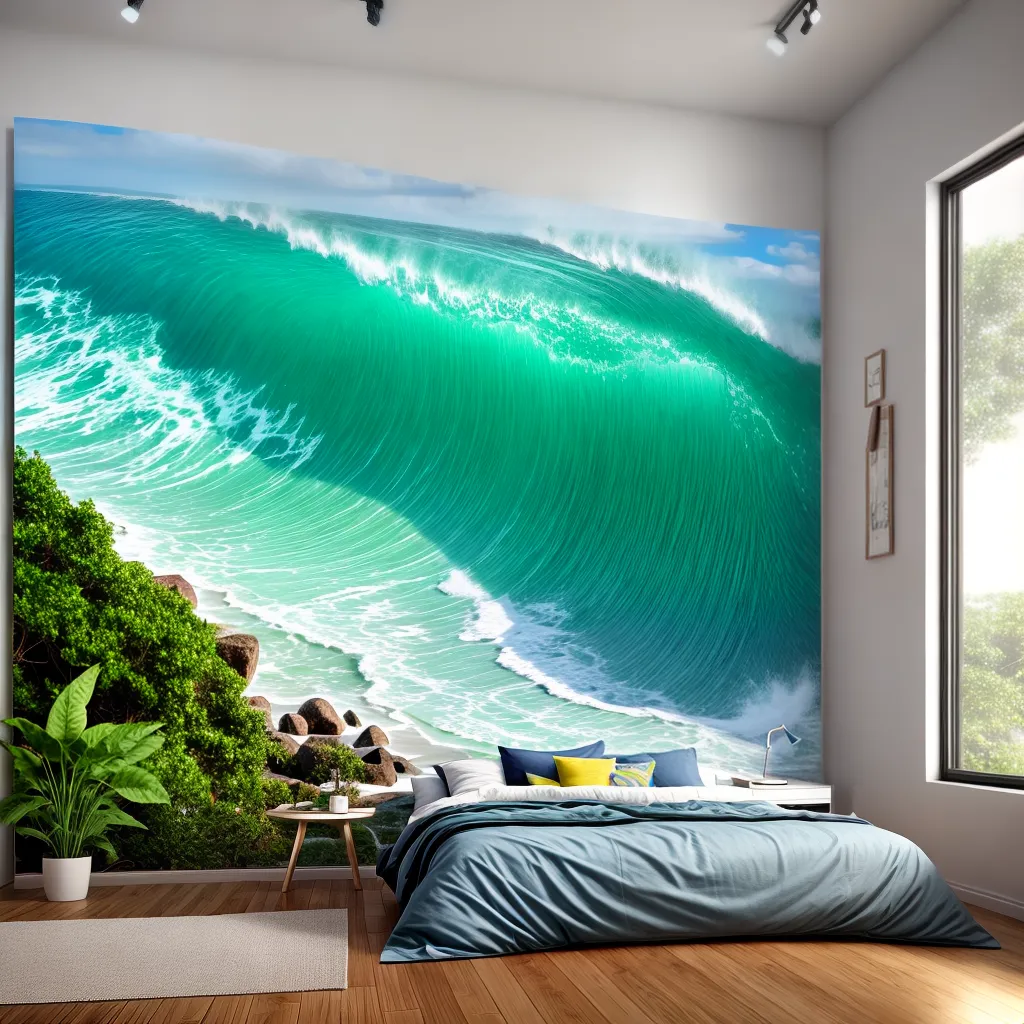 pintura geometrica azul verde ambiente pintura geometrica azul verde ambiente