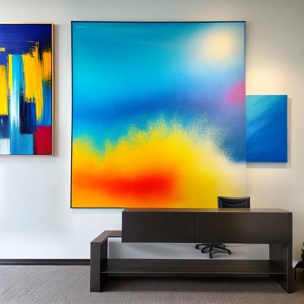 pintura abstrata moderna recepcao cores