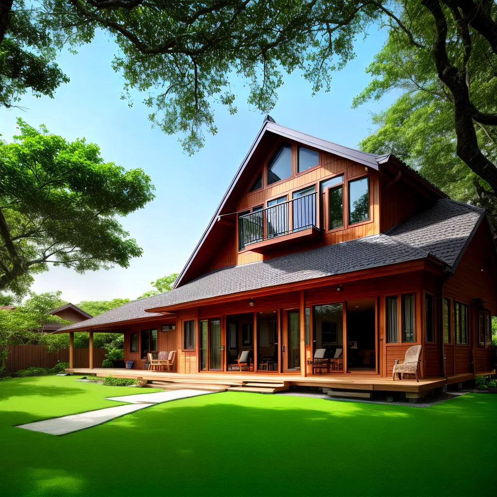 bungalow verdejante varanda serenidade