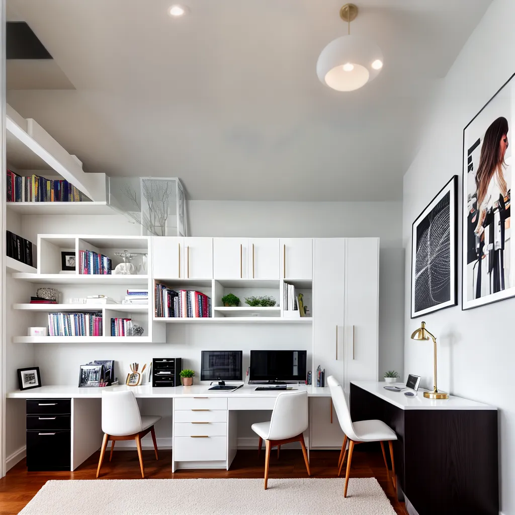 escritorio moderno loja roupas chic