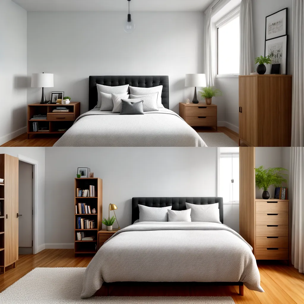 quarto organizado aconchegante decorativo