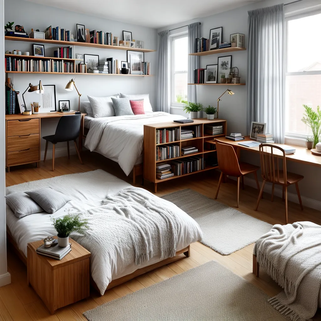quarto arrumado confortavel iluminado