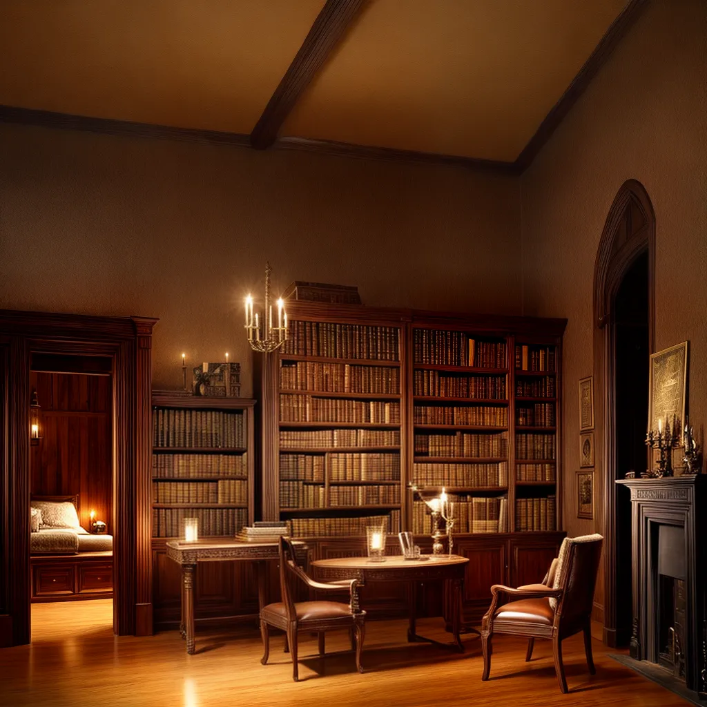 escritorio medieval castelo madeira livros
