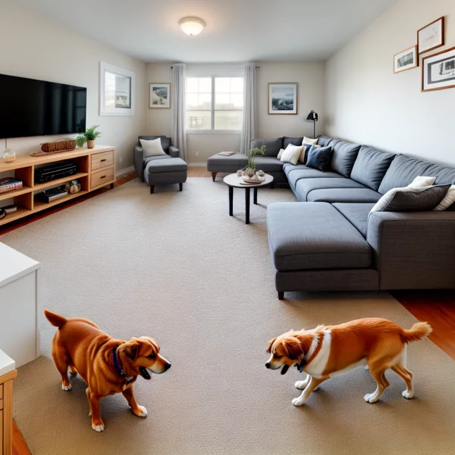 sala estar fofa cama cachorro