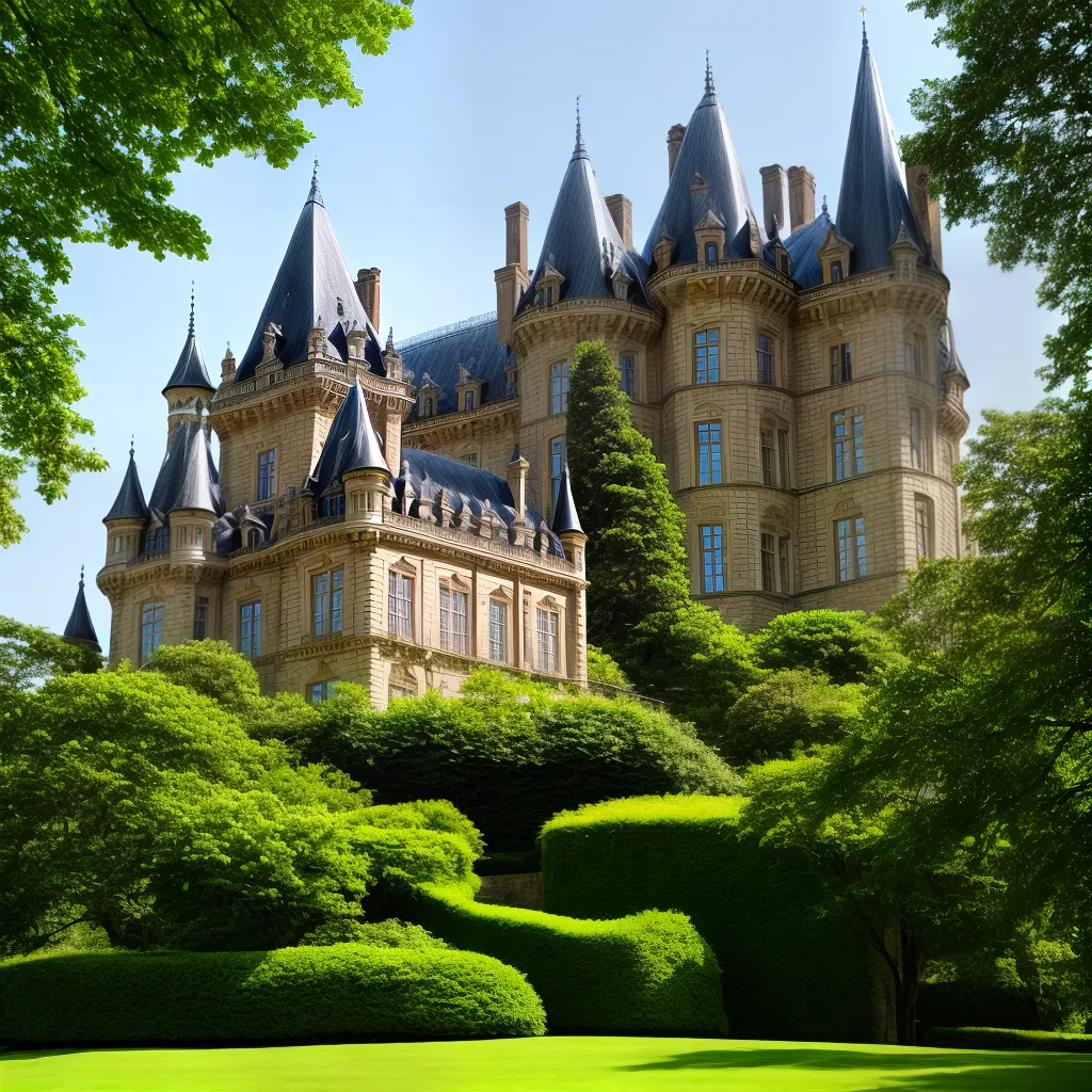 chateau frances verde arquitetura majestoso chateau frances verde arquitetura majestoso
