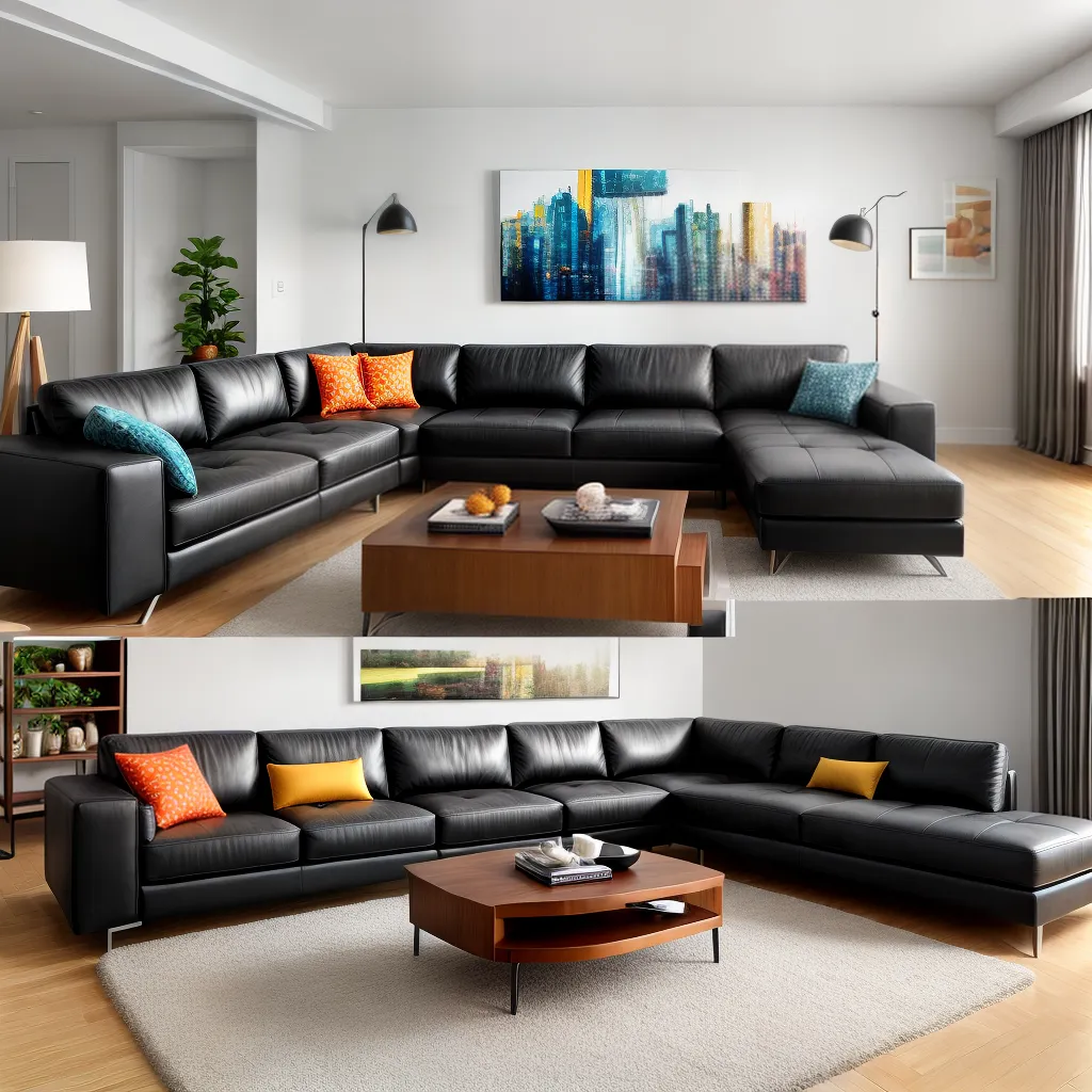 sala luxuosa sofa couro arte sala luxuosa sofa couro arte