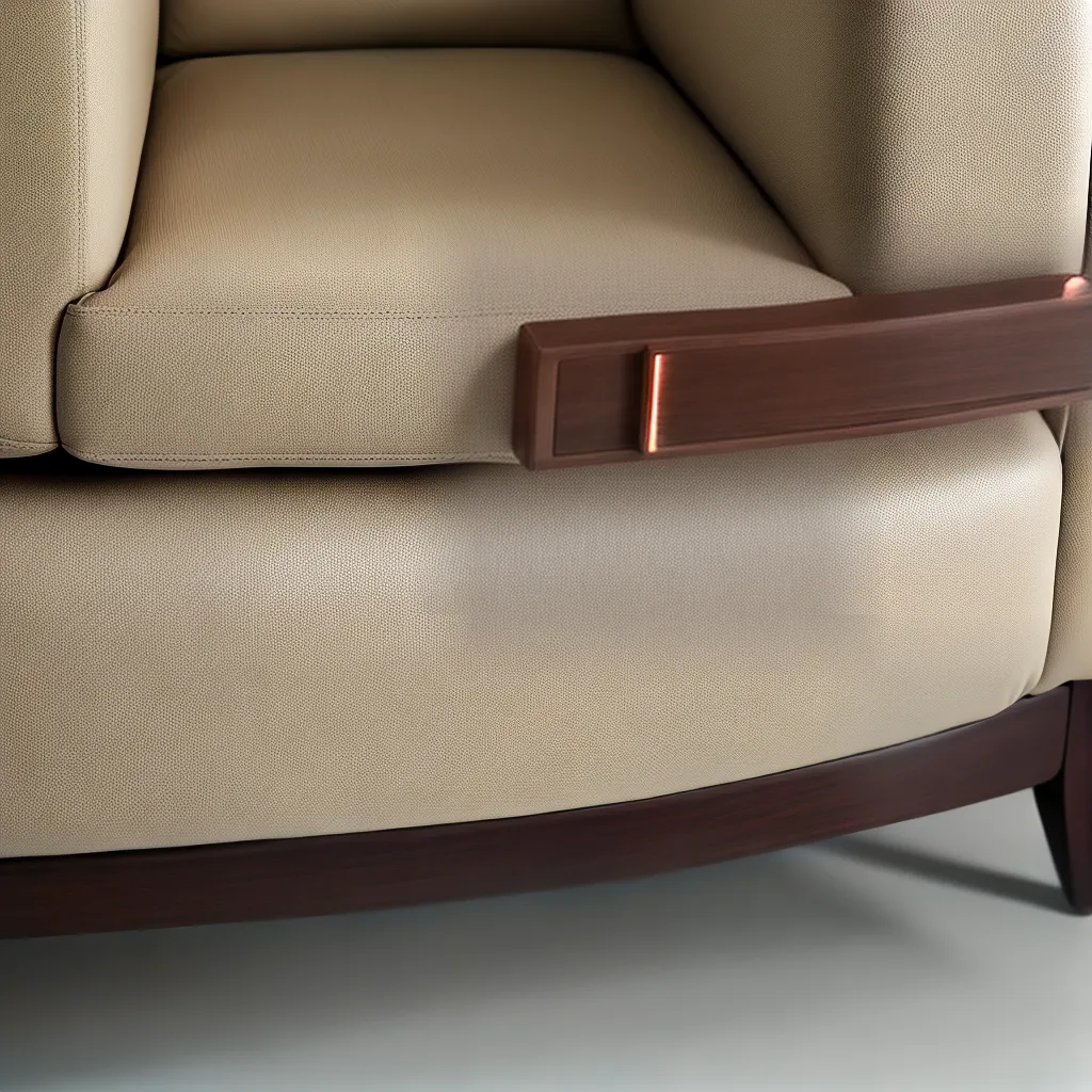poltrona couro moderna elegante