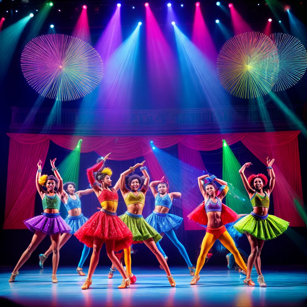 palco colorido artisticos danca teatro