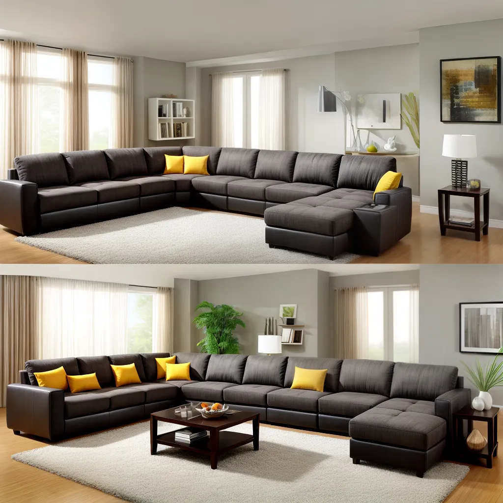 sala modular sofa mesa livros versatil