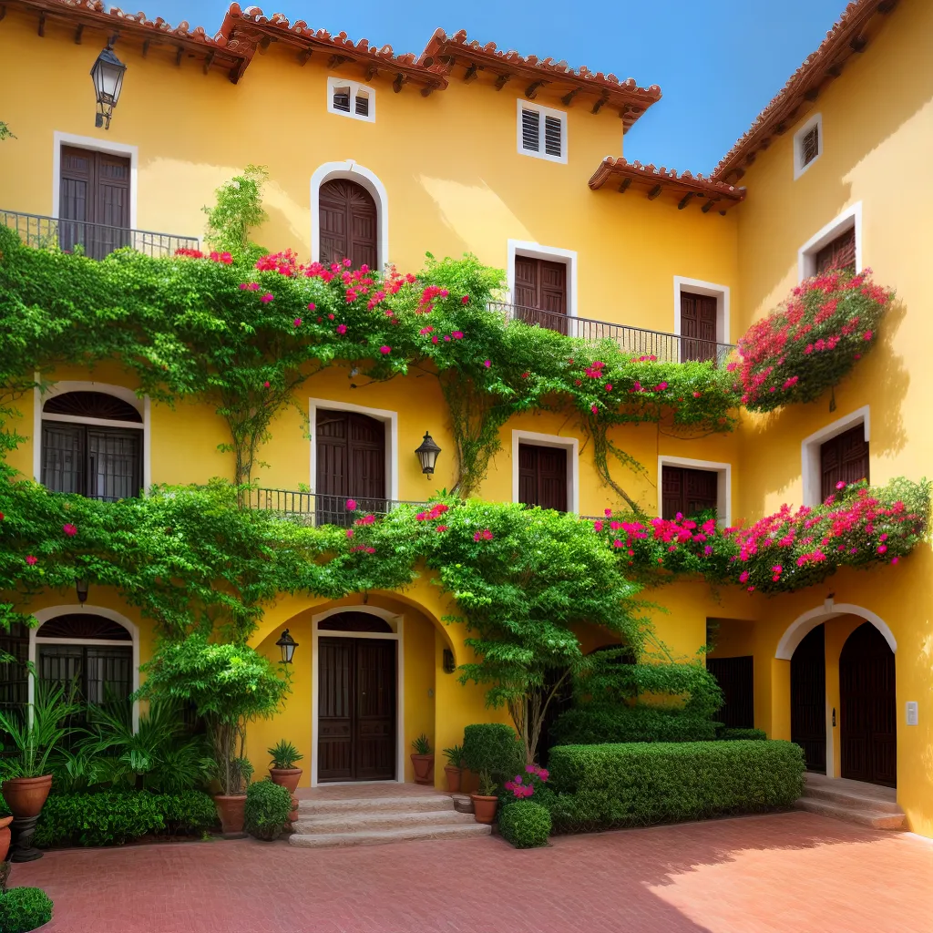 edificio colonial espanhol telhado vermelho 1 edificio colonial espanhol telhado vermelho 1