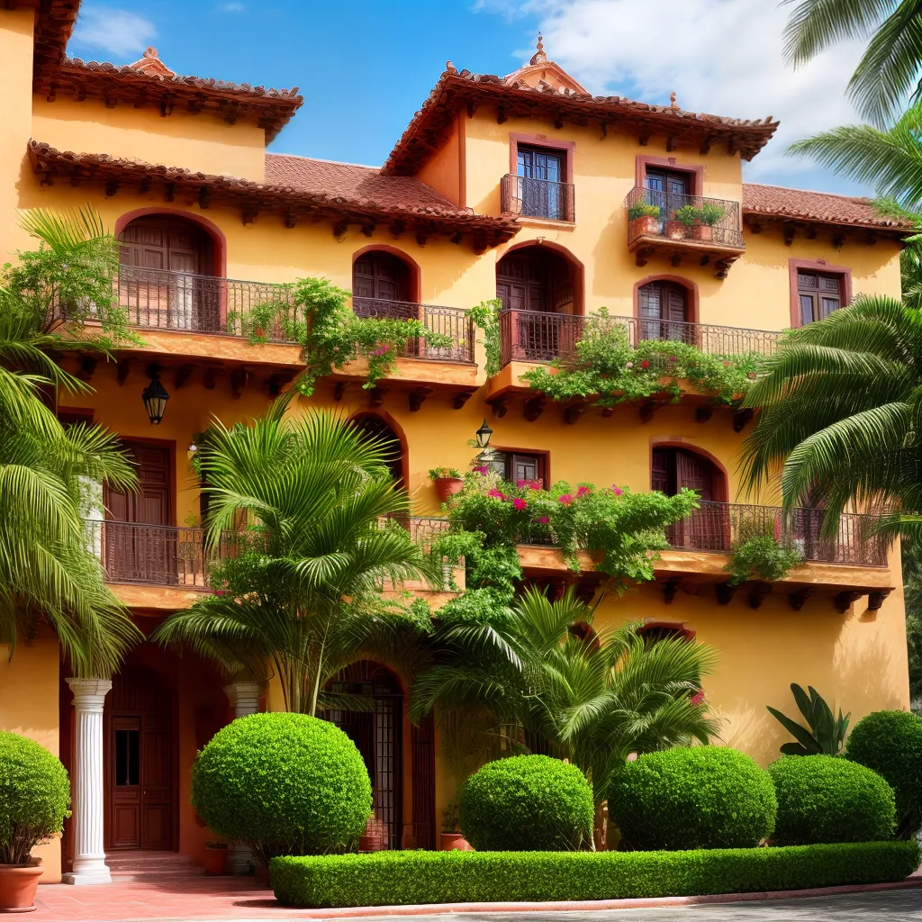 edificio colonial espanhol tropical edificio colonial espanhol tropical