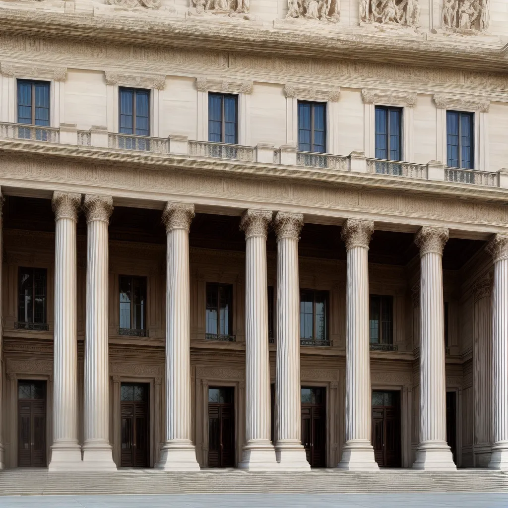 edificio palladiano colunas arco pedimento