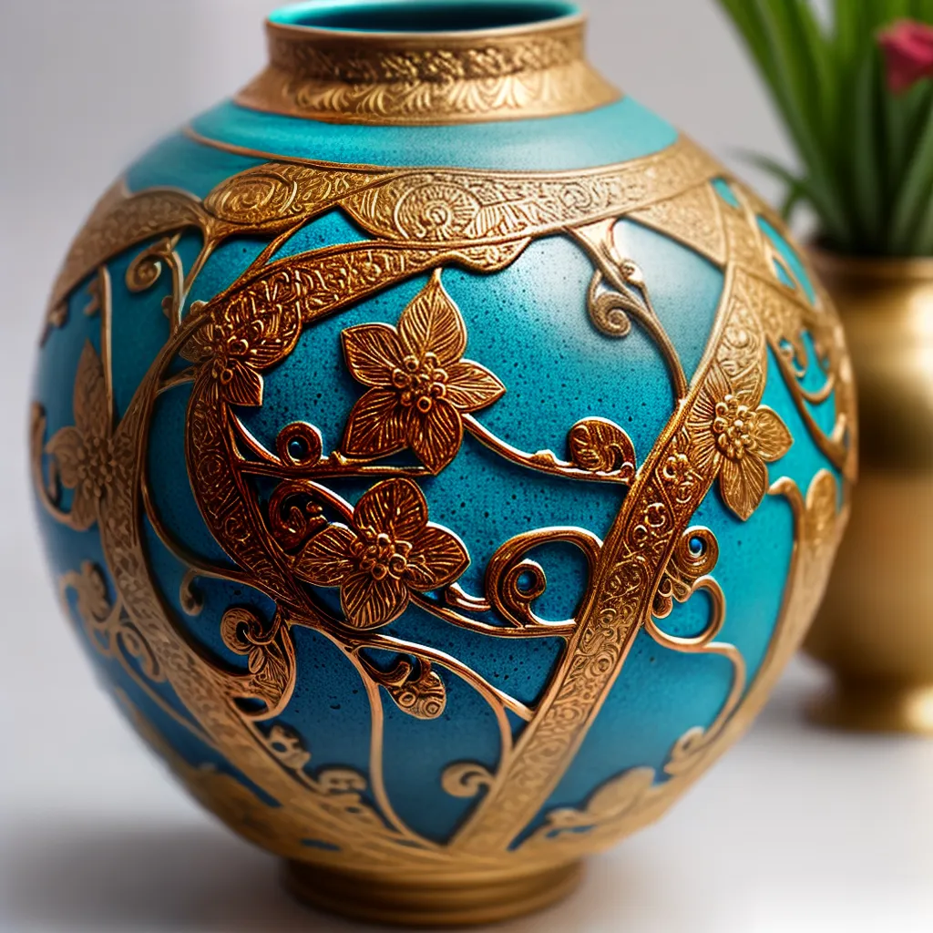 vaso argila artesanal texturas cores vaso argila artesanal texturas cores