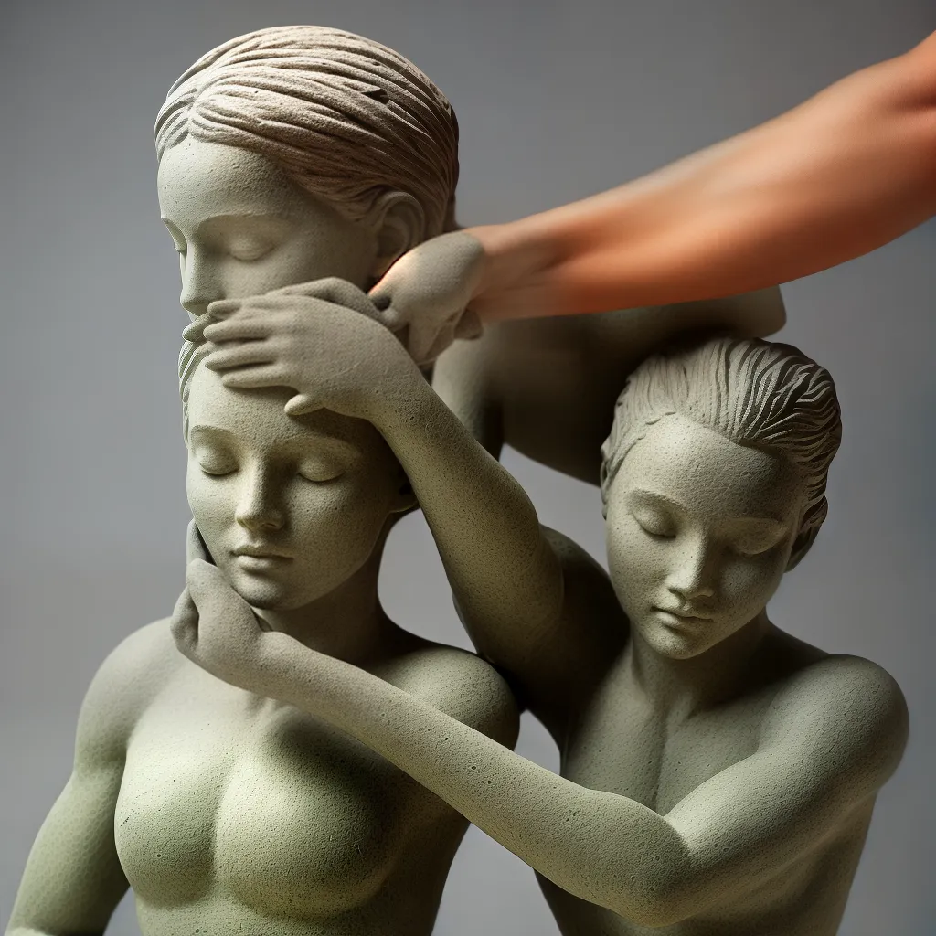 escultura maos argila transformacao