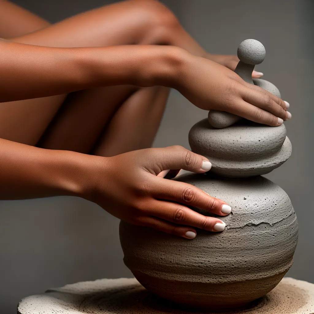 escultura argila maos arte 1