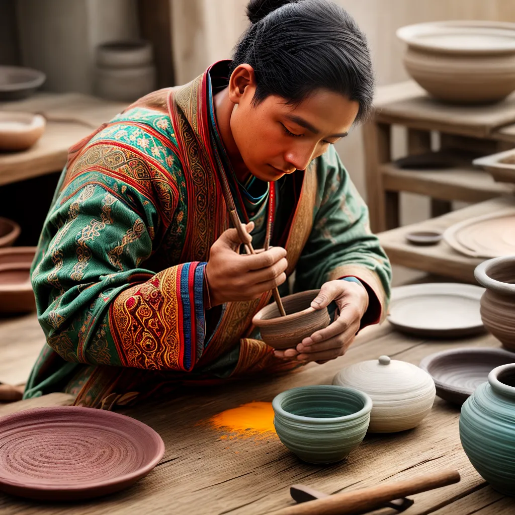 artesao argila pottery tradicional