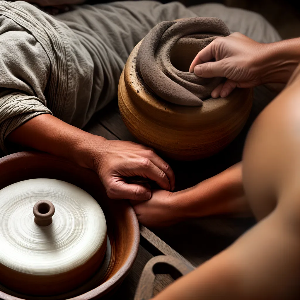 ceramica maos oleiro roda arte