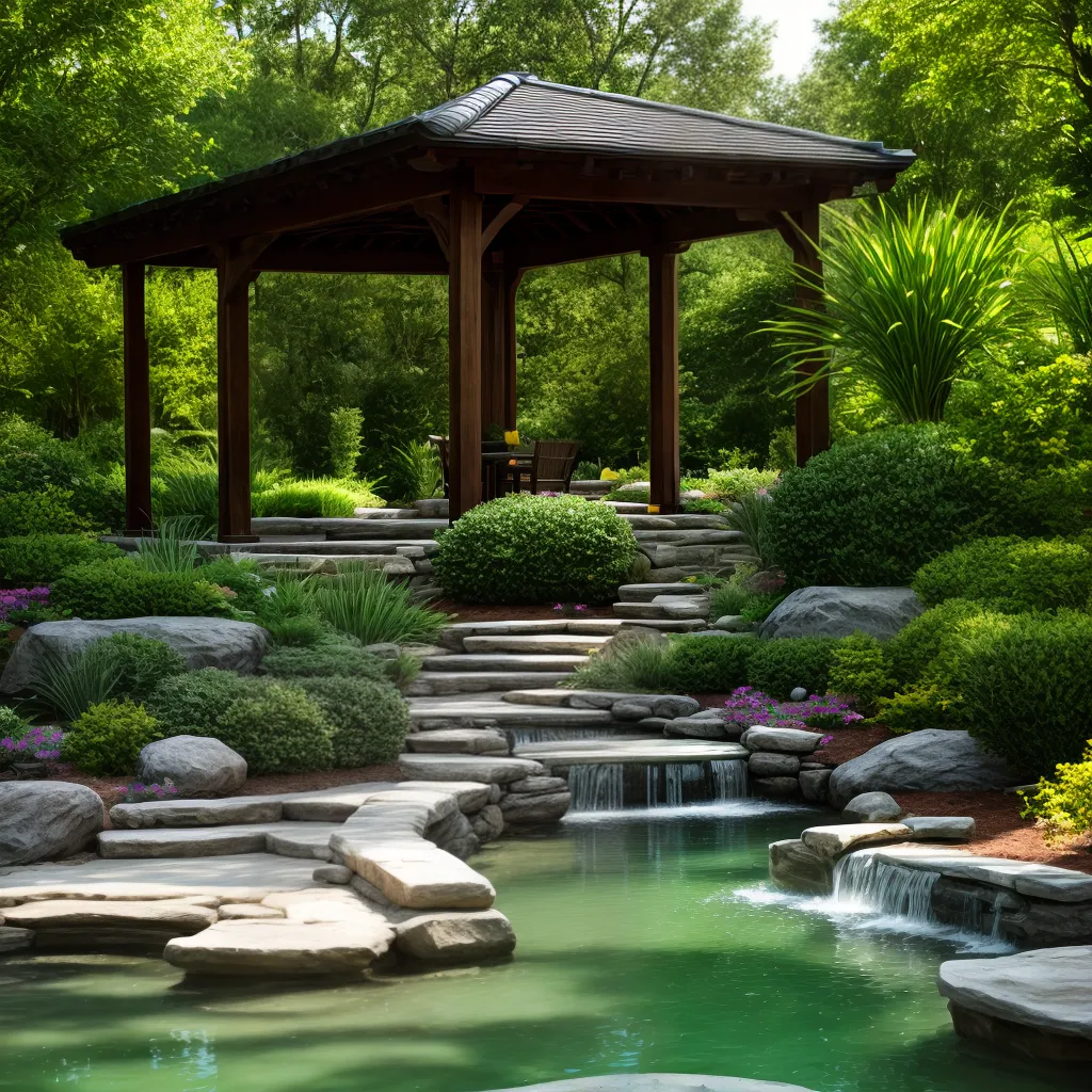 paisagem arquitetura jardim lago gazebo paisagem arquitetura jardim lago gazebo