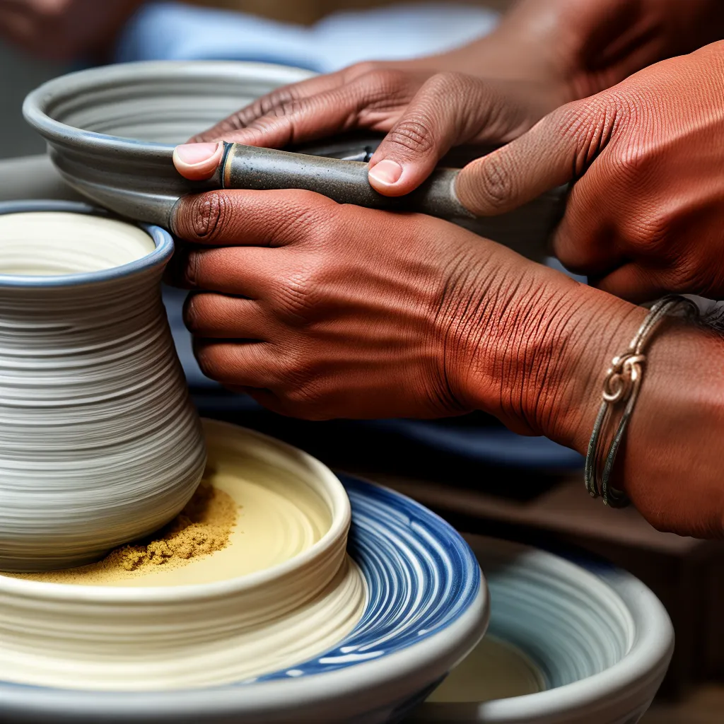 arte ceramica oleiro roda