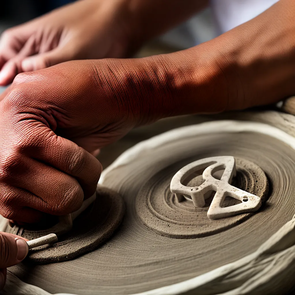 artesao argila roda potter economia