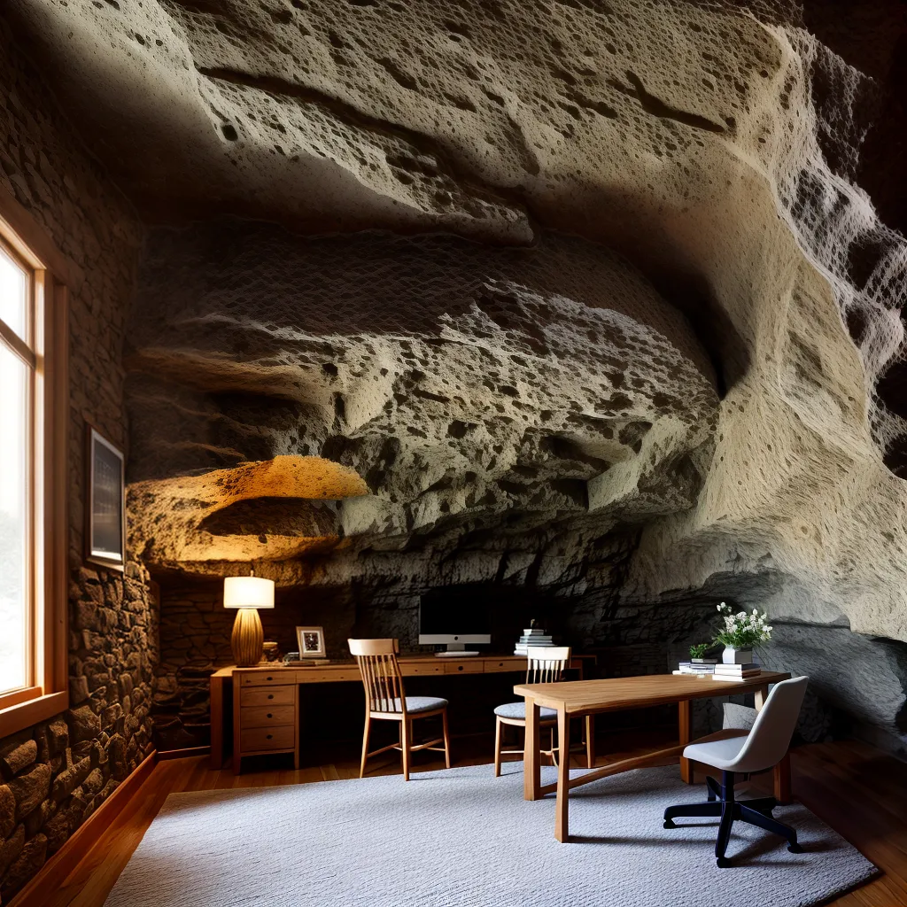 escritorio caverna acoalhado