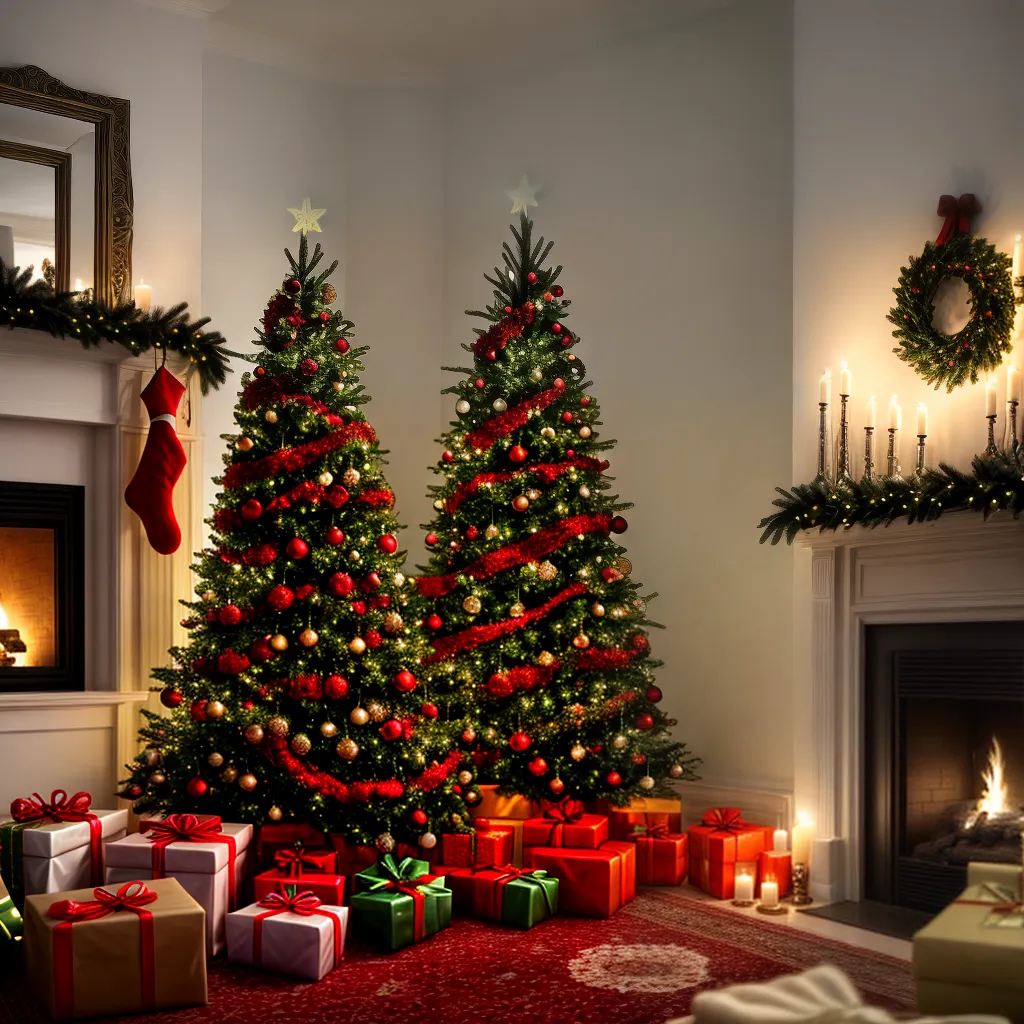 sala natal arvore decoracao ambiente