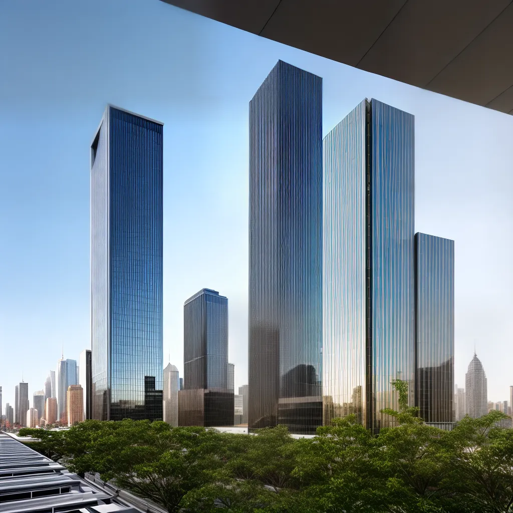 edificio moderno jardim sustentavel
