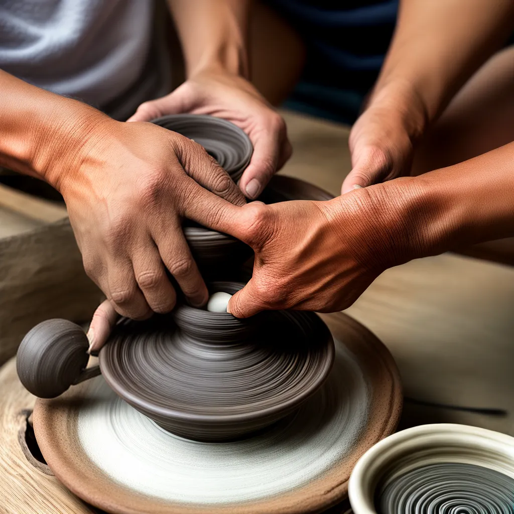 roda de oleiro maos argila artesao roda de oleiro maos argila artesao
