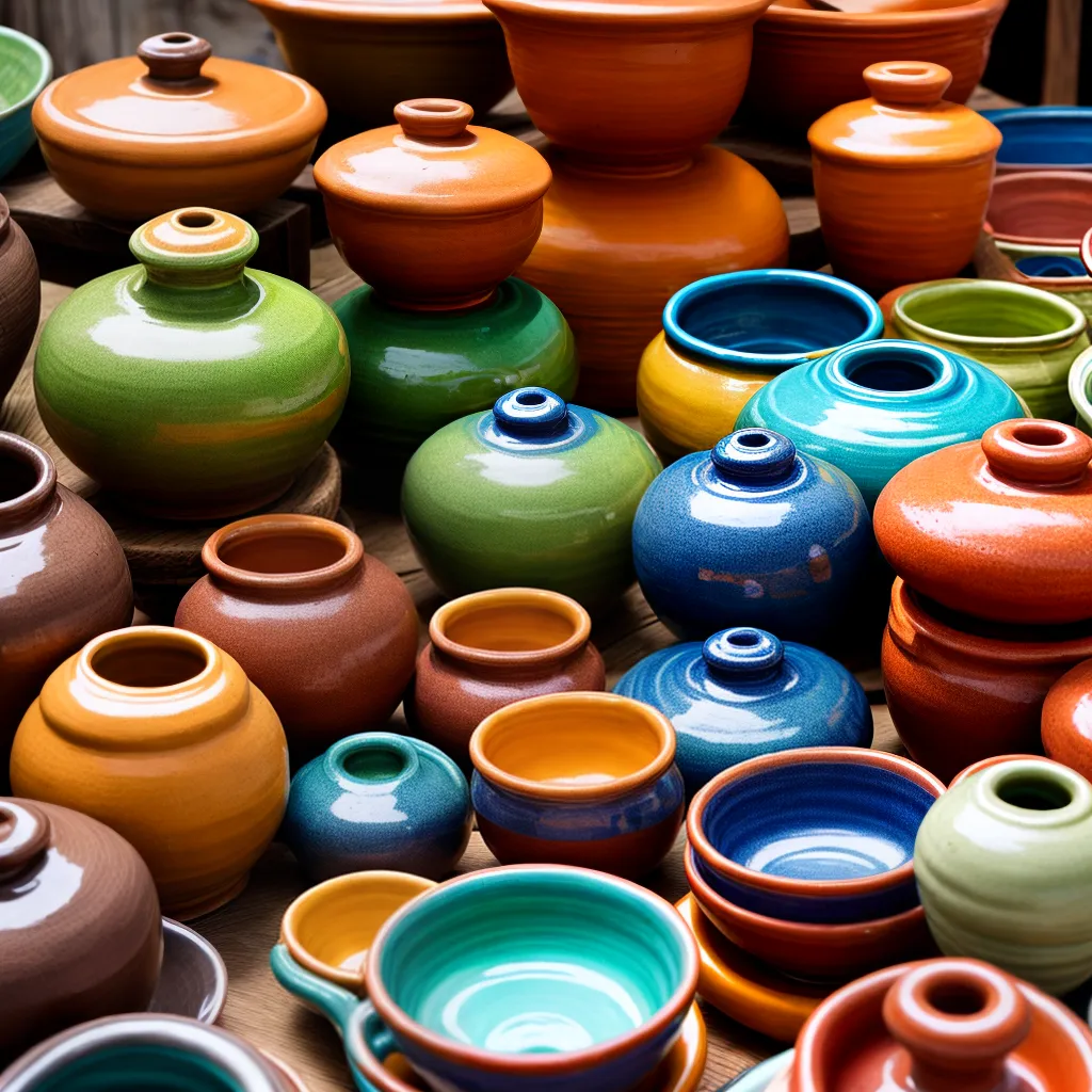 mercado artesanal pottery interacao
