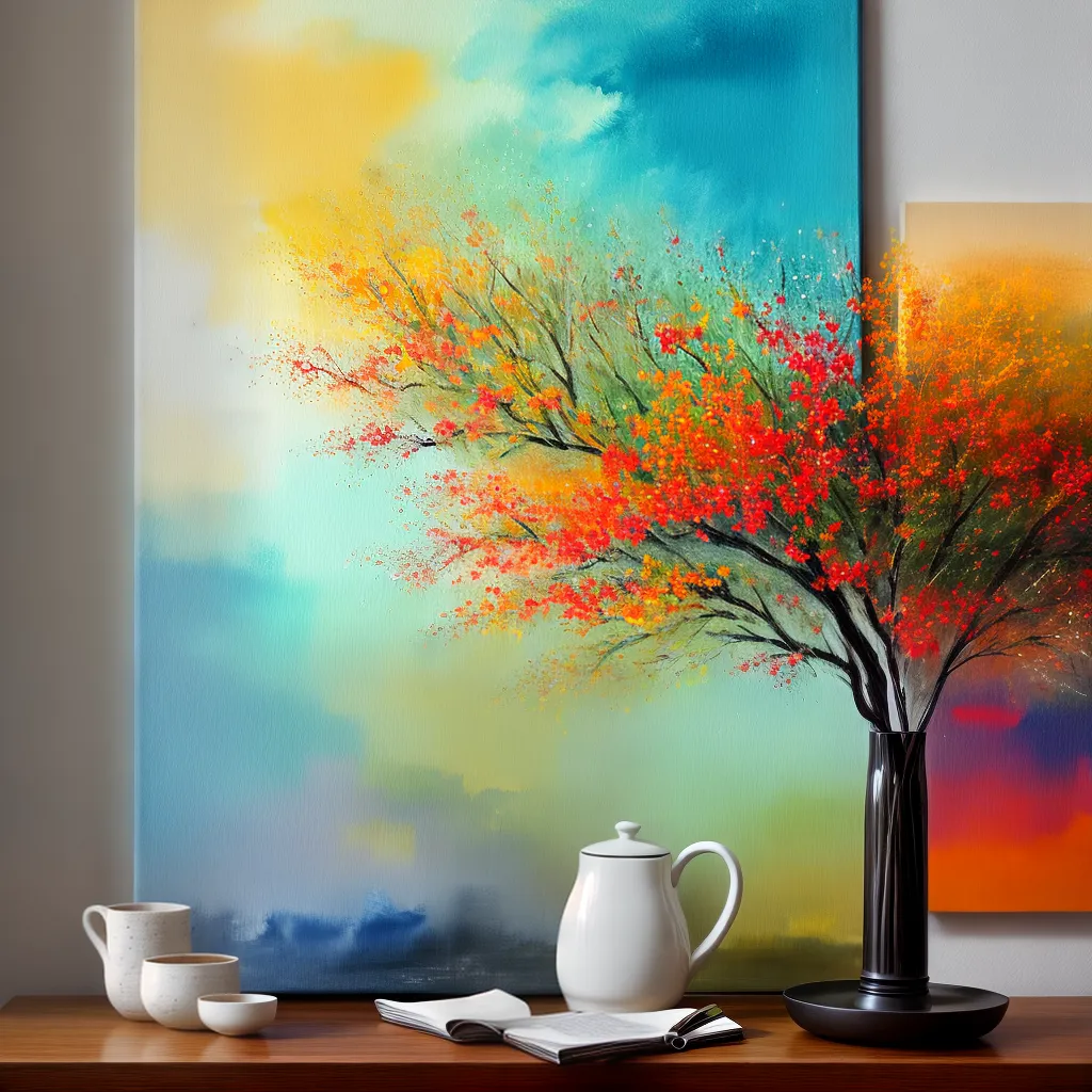 pintura oleo intenso agua sutil