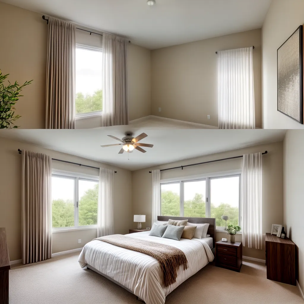 quarto sereno cama paisagem luz natureza
