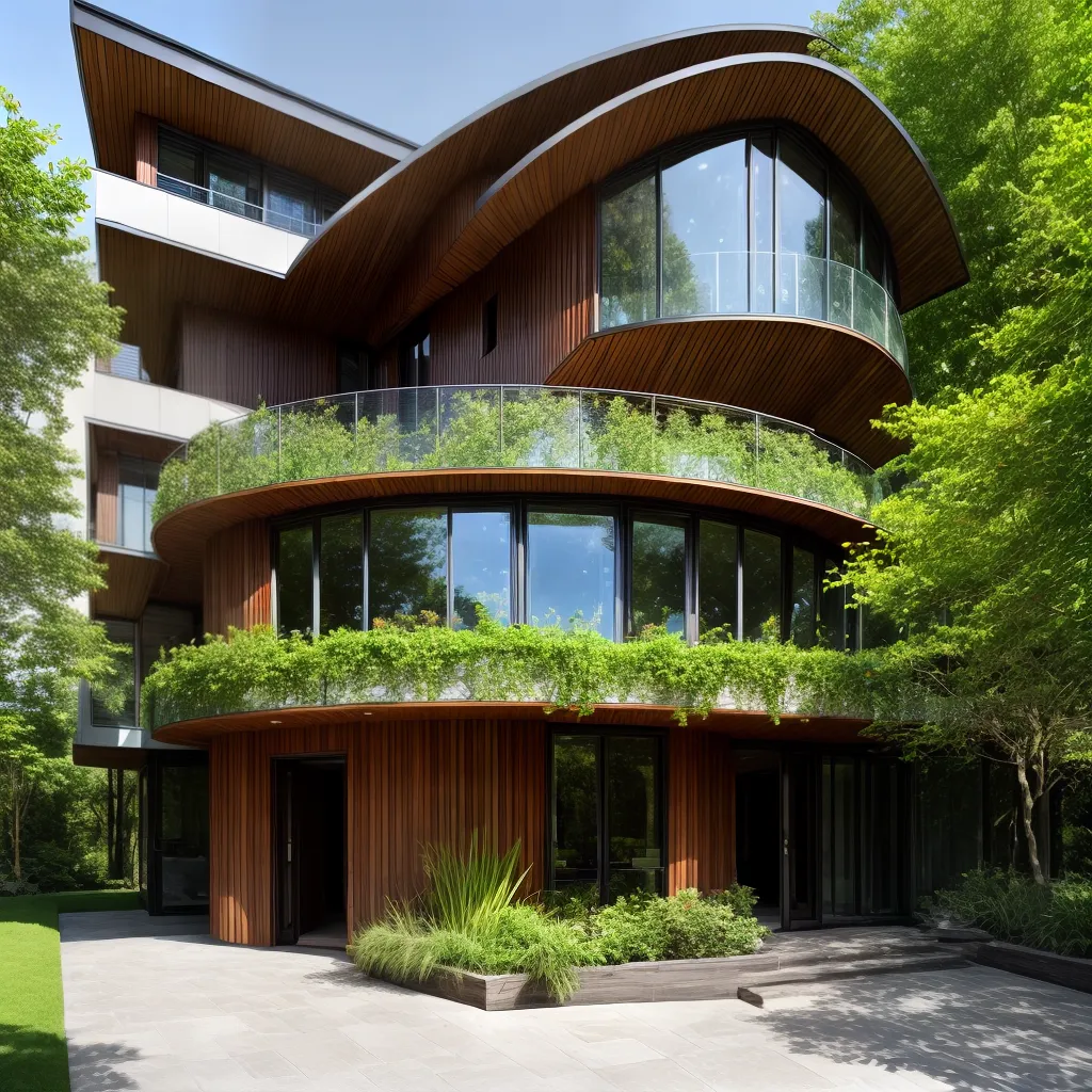 arquitetura natureza formas organicas verde