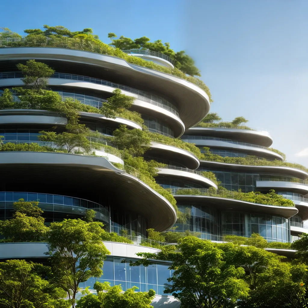 arquitetura futurista natureza organica