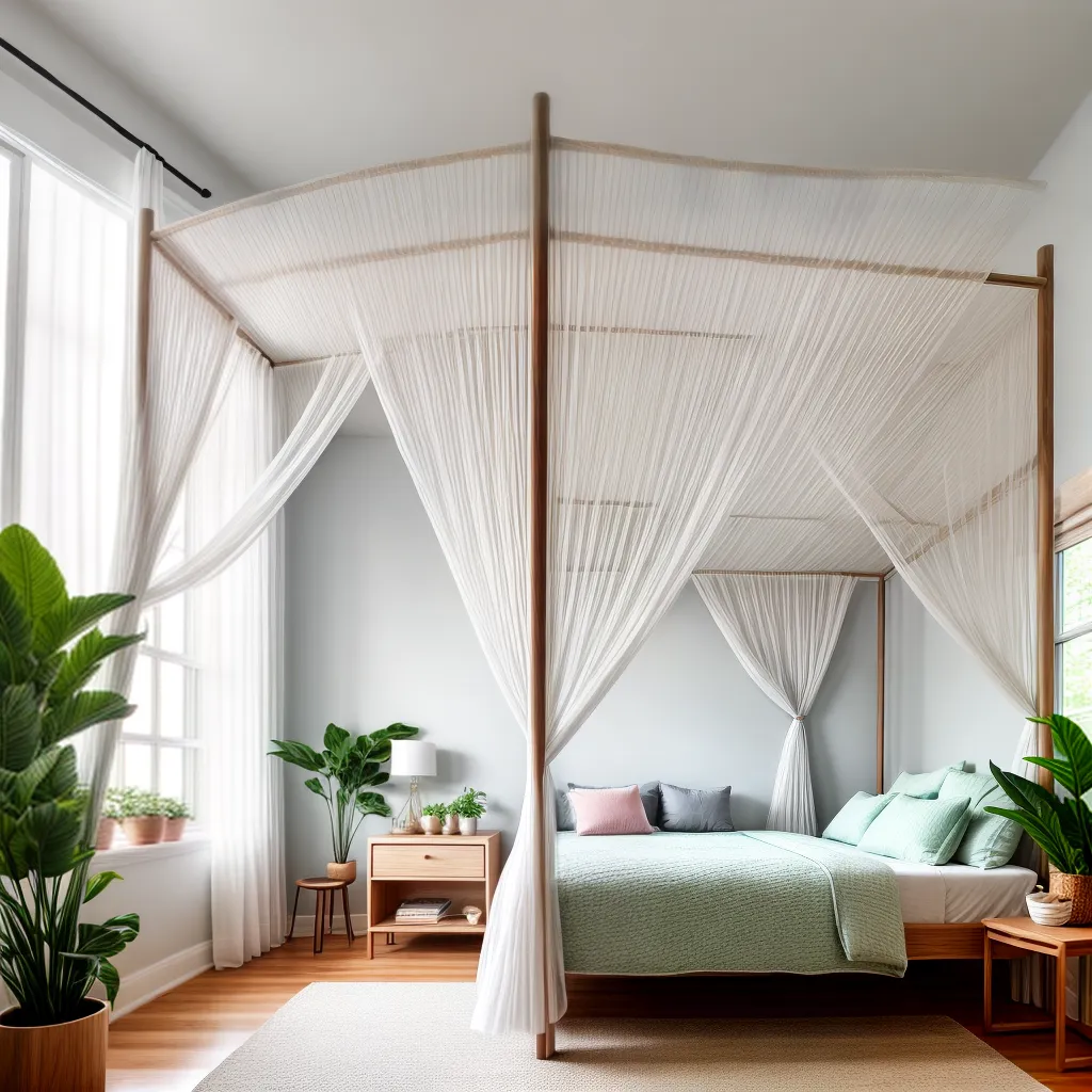 quarto infantil sereno natureza cama