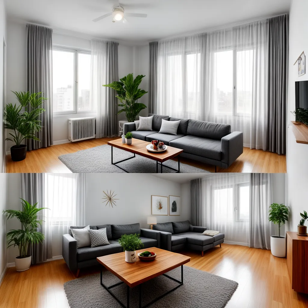 sala minimalista apartamento feng shui