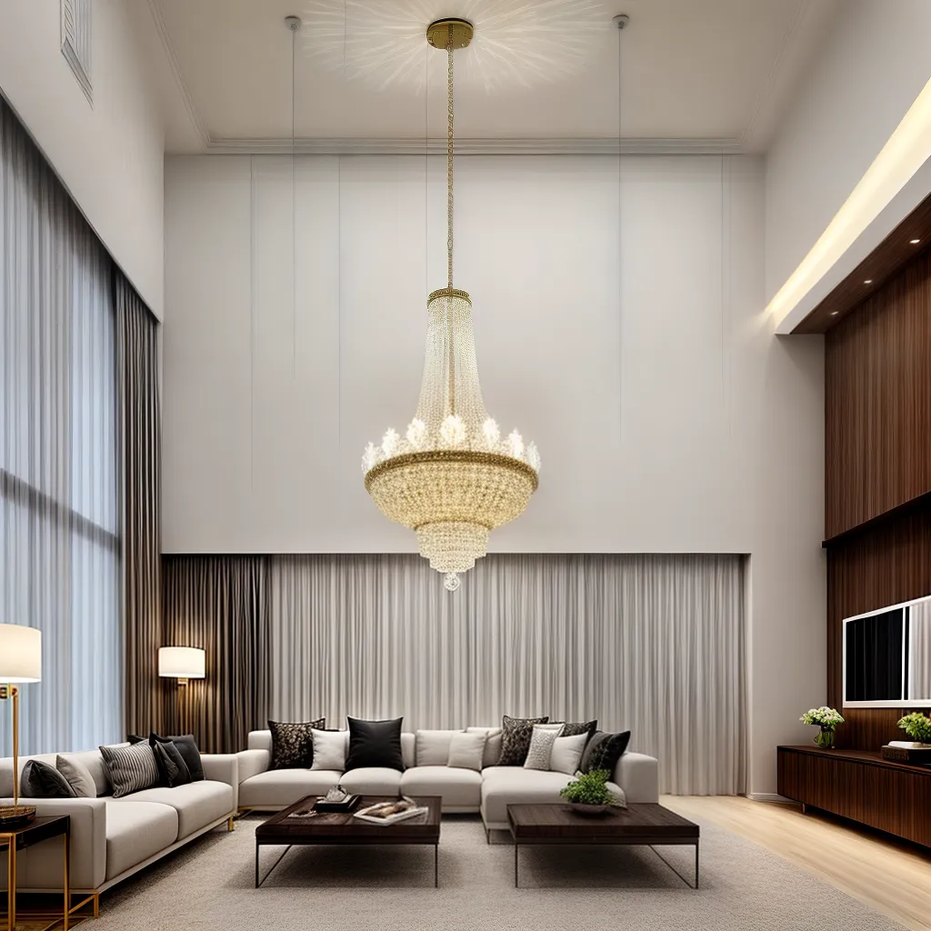 sala estar lustre pendentes contraste