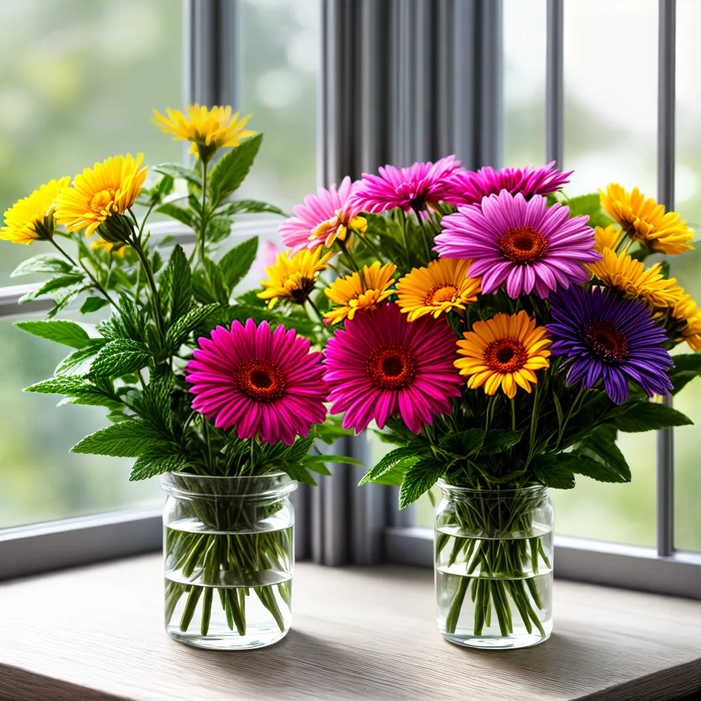 bouquet flores vitral sol cheiroso
