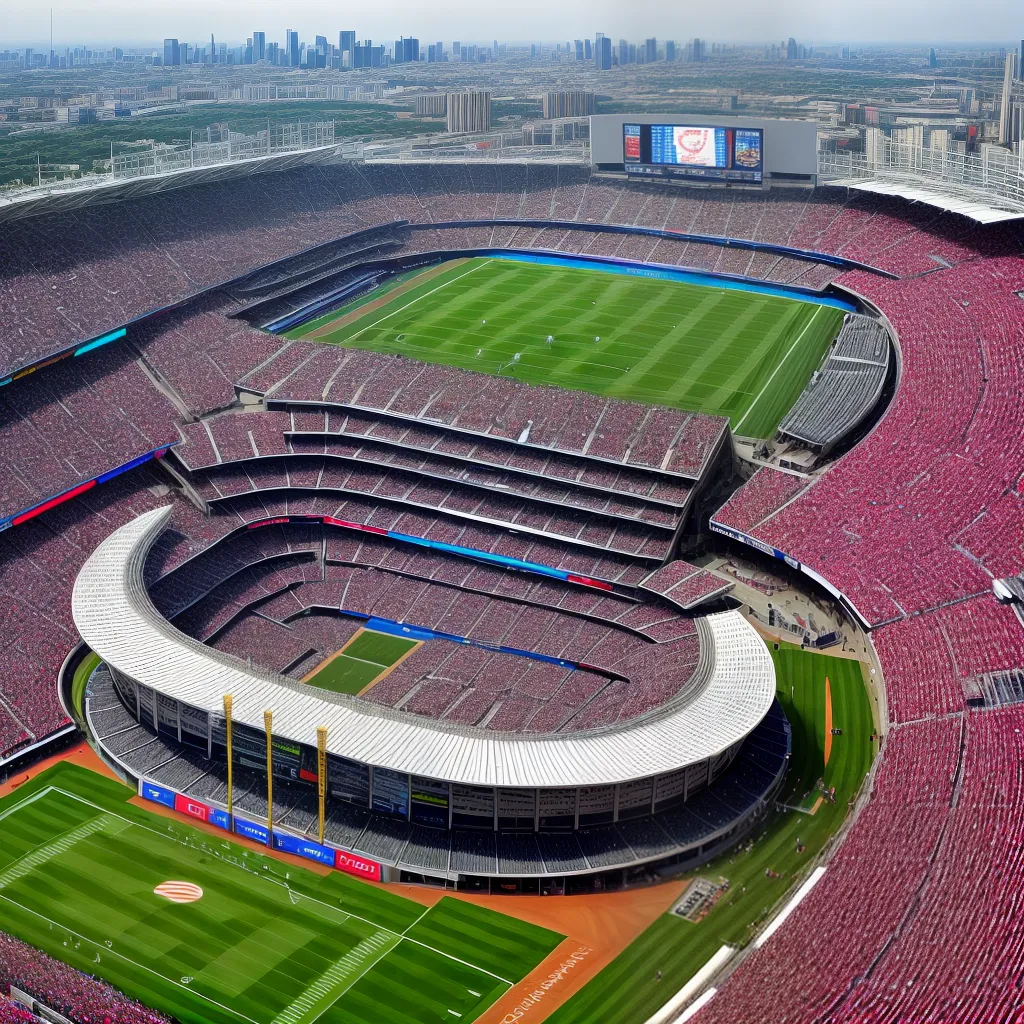 estadio vibrante arquitetura moderna
